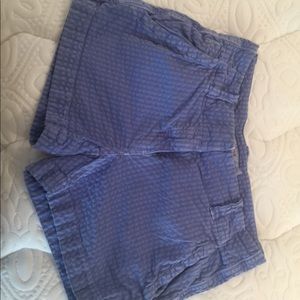 Vineyard vines blue on blue seersucker shorts